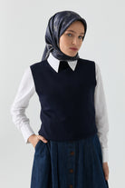 Triko Süveter - Lacivert TUGBA