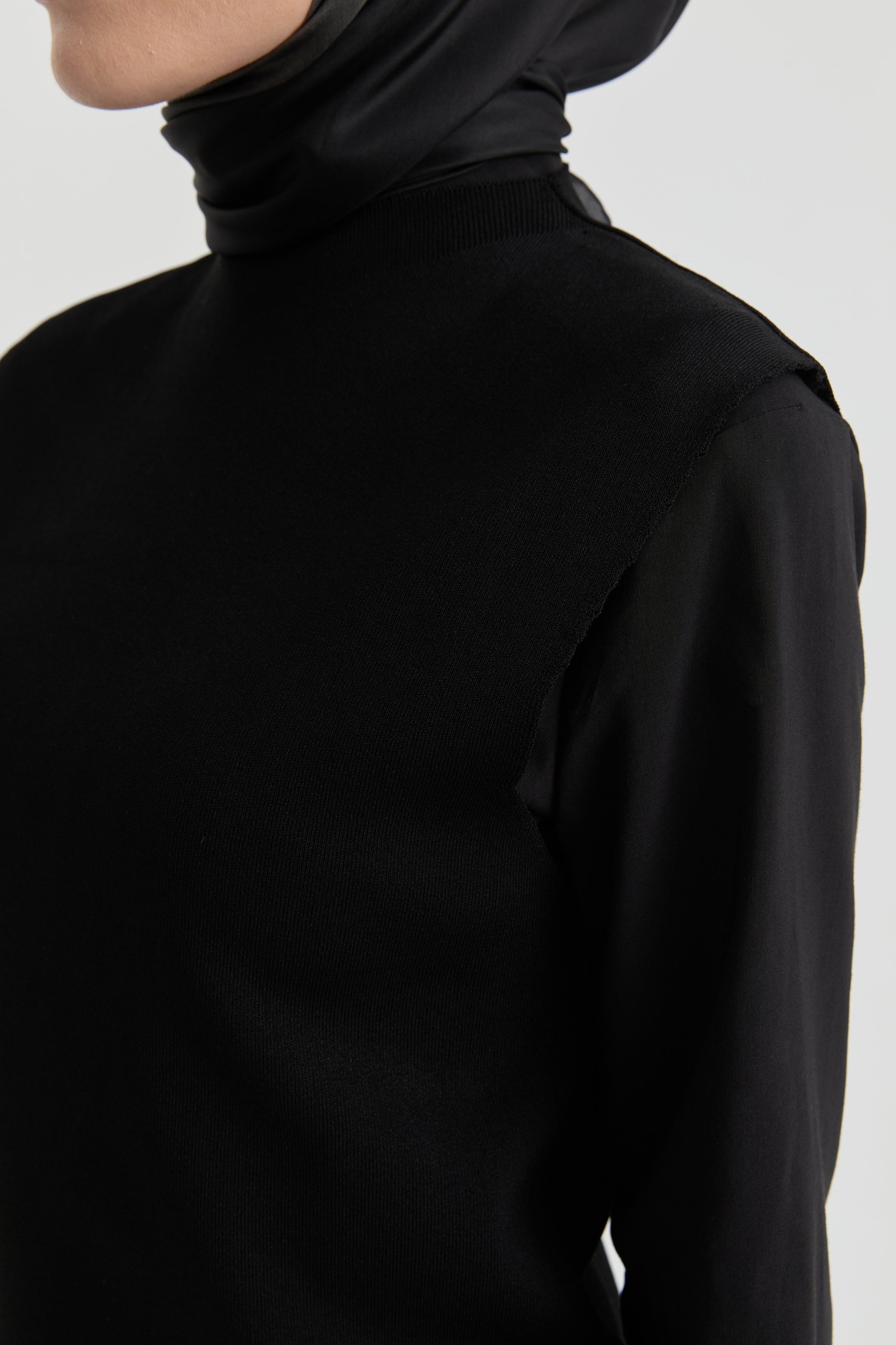 Triko Süveter - Siyah TUGBA