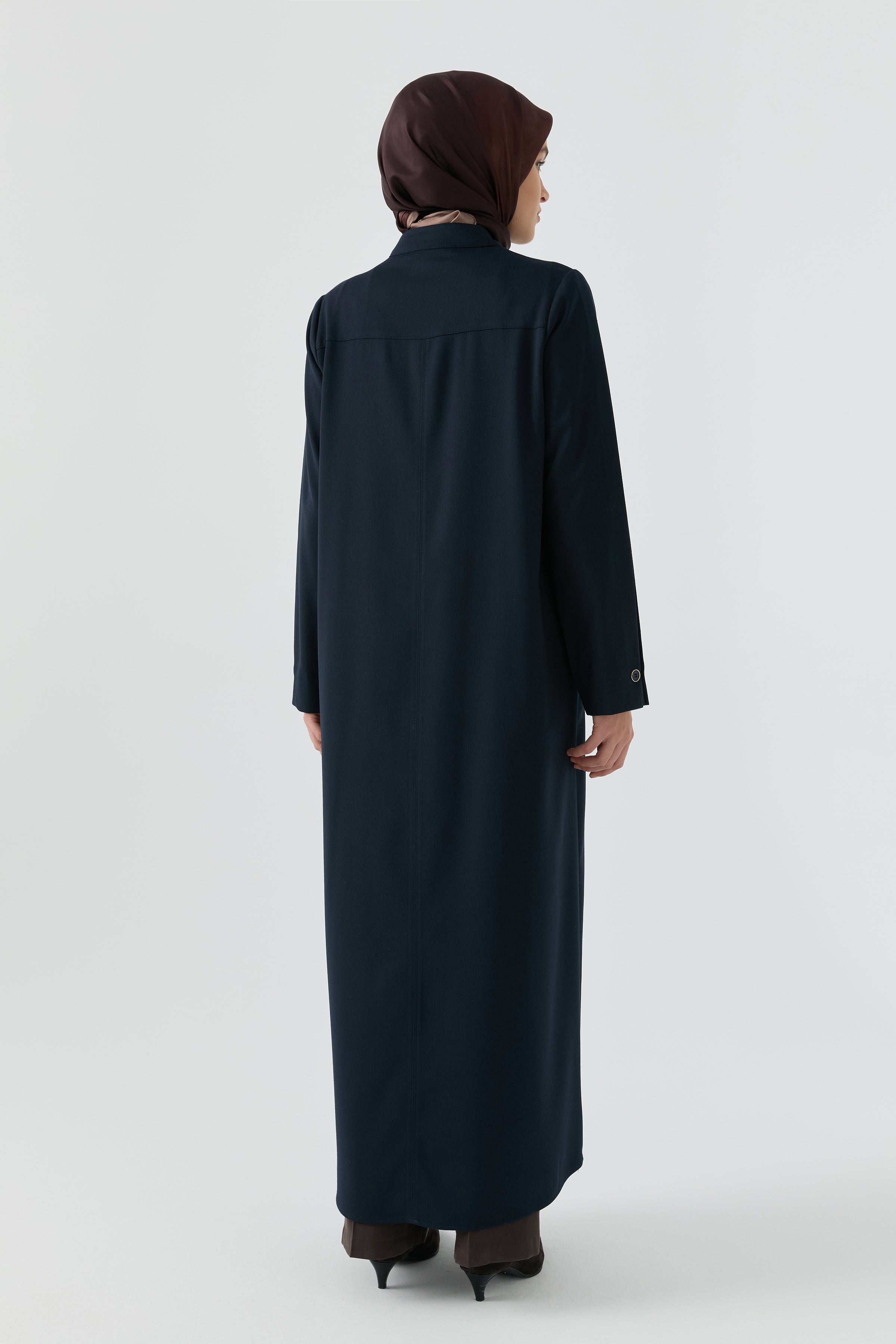 Kare Cepli Ferace - Lacivert TUGBA