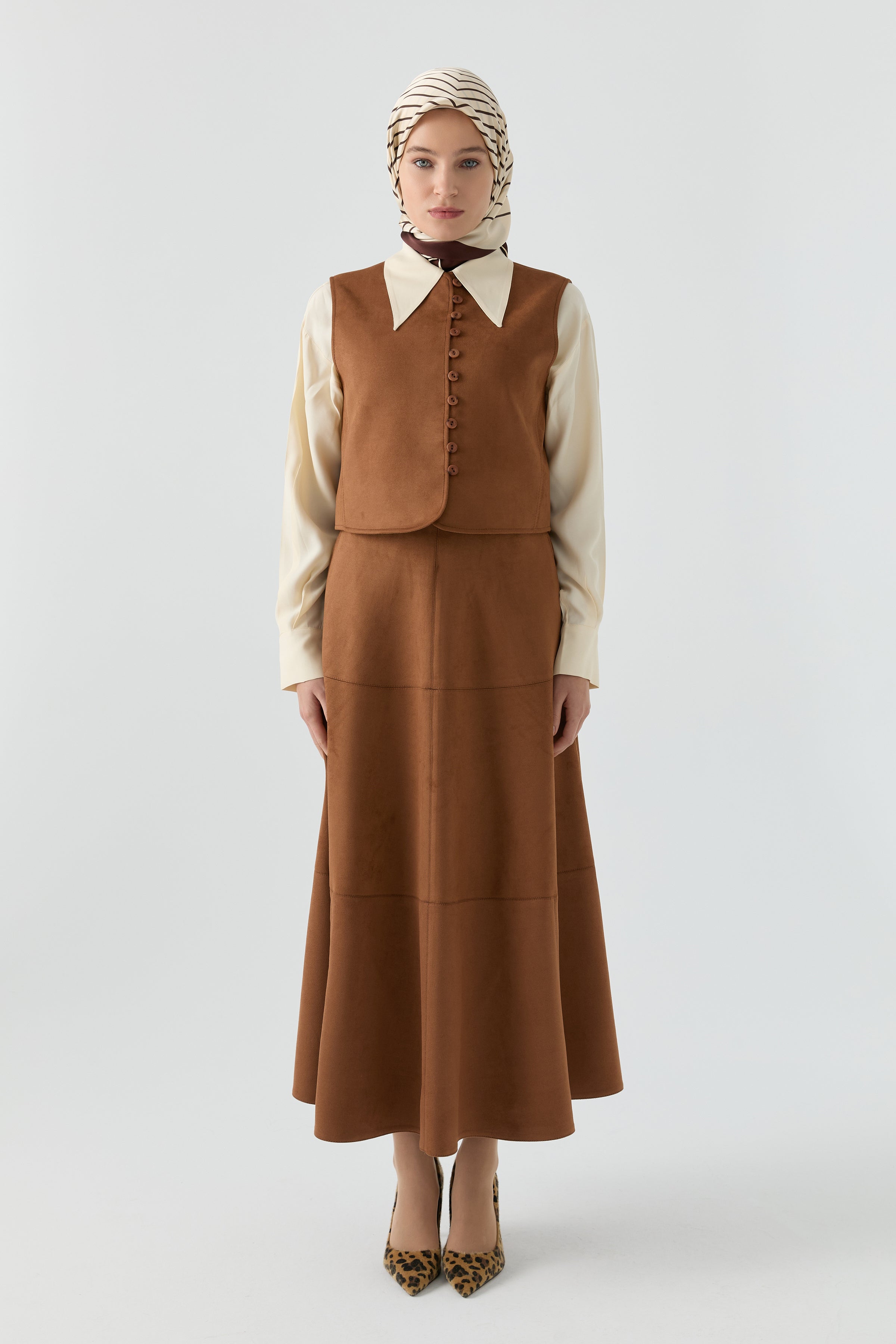 Süet Takım - Camel TUGBA