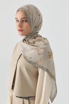 Güzide İpek Şal - Gri TUGBA