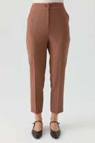 Yüksek Bel Basıc Pantolon - Fındık TUGBA