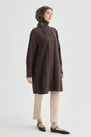 Tek Pile Basic Pantolon - Bej TUGBA