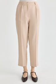 Tek Pile Basic Pantolon - Bej TUGBA