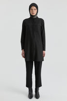 Tek Pile Basic Pantolon - Siyah TUGBA