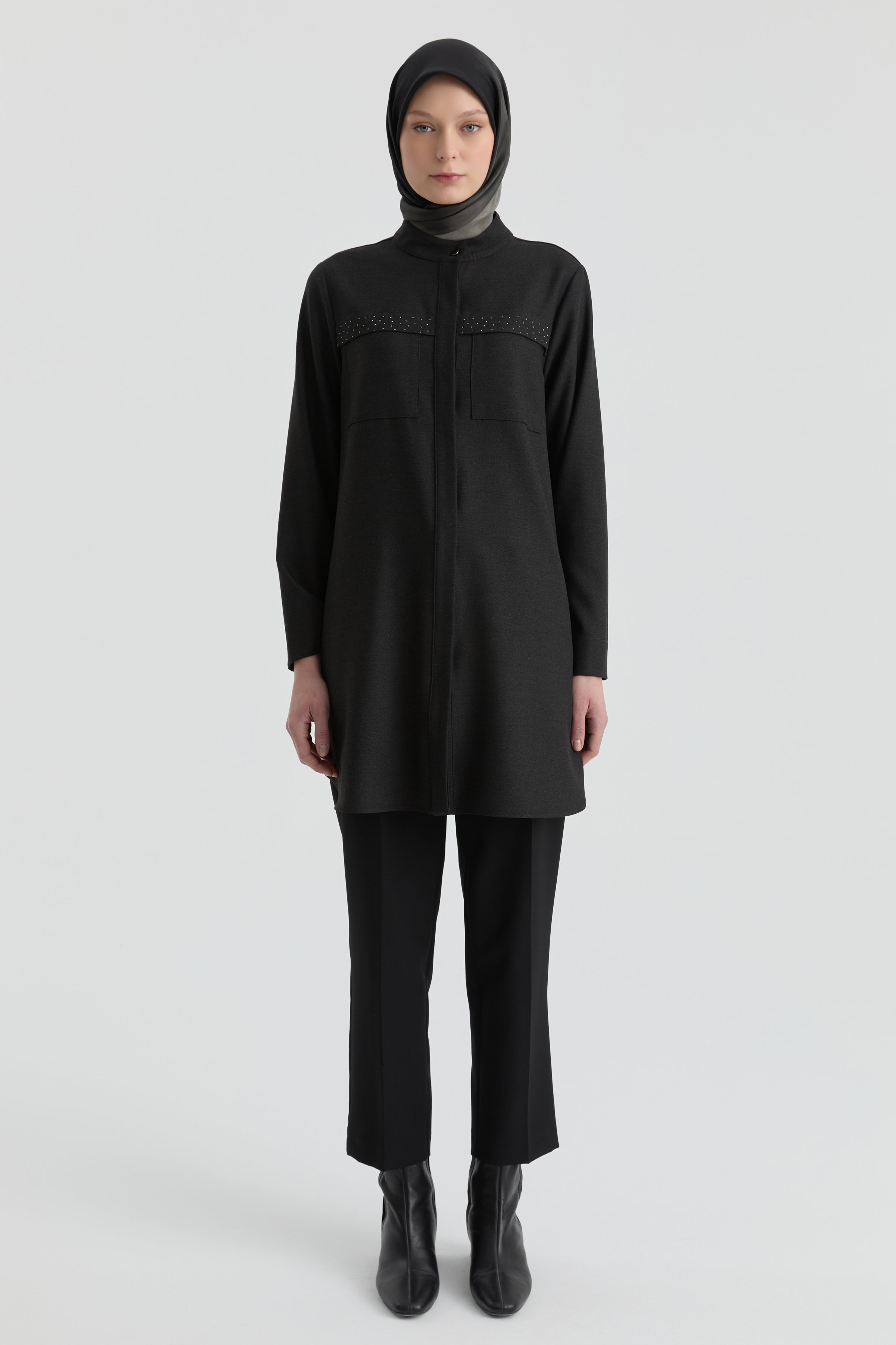 Tek Pile Basic Pantolon - Siyah TUGBA