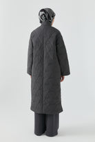 Baklava Desenli Kaban - Antrasit TUGBA