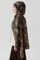 Hülya Natural Şal - Kahve TUGBA