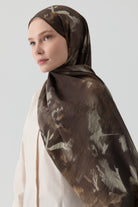 Hülya Natural Şal - Kahve TUGBA