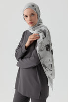 Hülya Natural Şal - Gri TUGBA