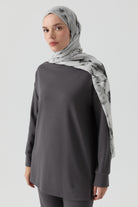 Hülya Natural Şal - Gri TUGBA