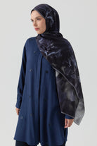 Hülya Natural Şal - Lacivert TUGBA