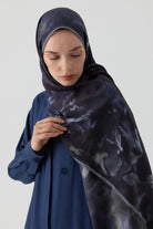 Hülya Natural Şal - Lacivert TUGBA