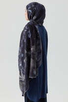 Hülya Natural Şal - Lacivert TUGBA