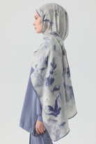 Hülya Natural Şal - Açık Mavi TUGBA