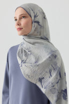 Hülya Natural Şal - Açık Mavi TUGBA