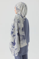 Hülya Natural Şal - Açık Mavi TUGBA