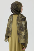 Hülya Natural Şal - Haki TUGBA