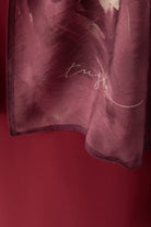 Hülya Natural Şal - Bordo TUGBA