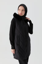 Kapitone Yelek - Siyah TUGBA