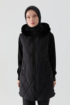 Kapitone Yelek - Siyah TUGBA