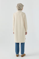 Nervür Detaylı Tunik - Bej TUGBA