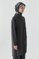 Nervür Detaylı Tunik - Antrasit TUGBA