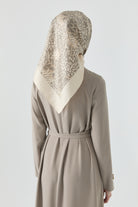 Arlina Twill İpek Eşarp - Bej TUGBA