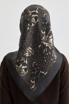 Arlina Twill İpek Eşarp - Kahve TUGBA