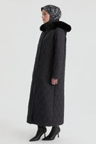 Kapüşonlu Manto - Siyah TUGBA