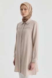 Süs Cepli Tunik - Bej TUGBA