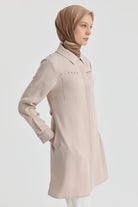 Süs Cepli Tunik - Bej TUGBA