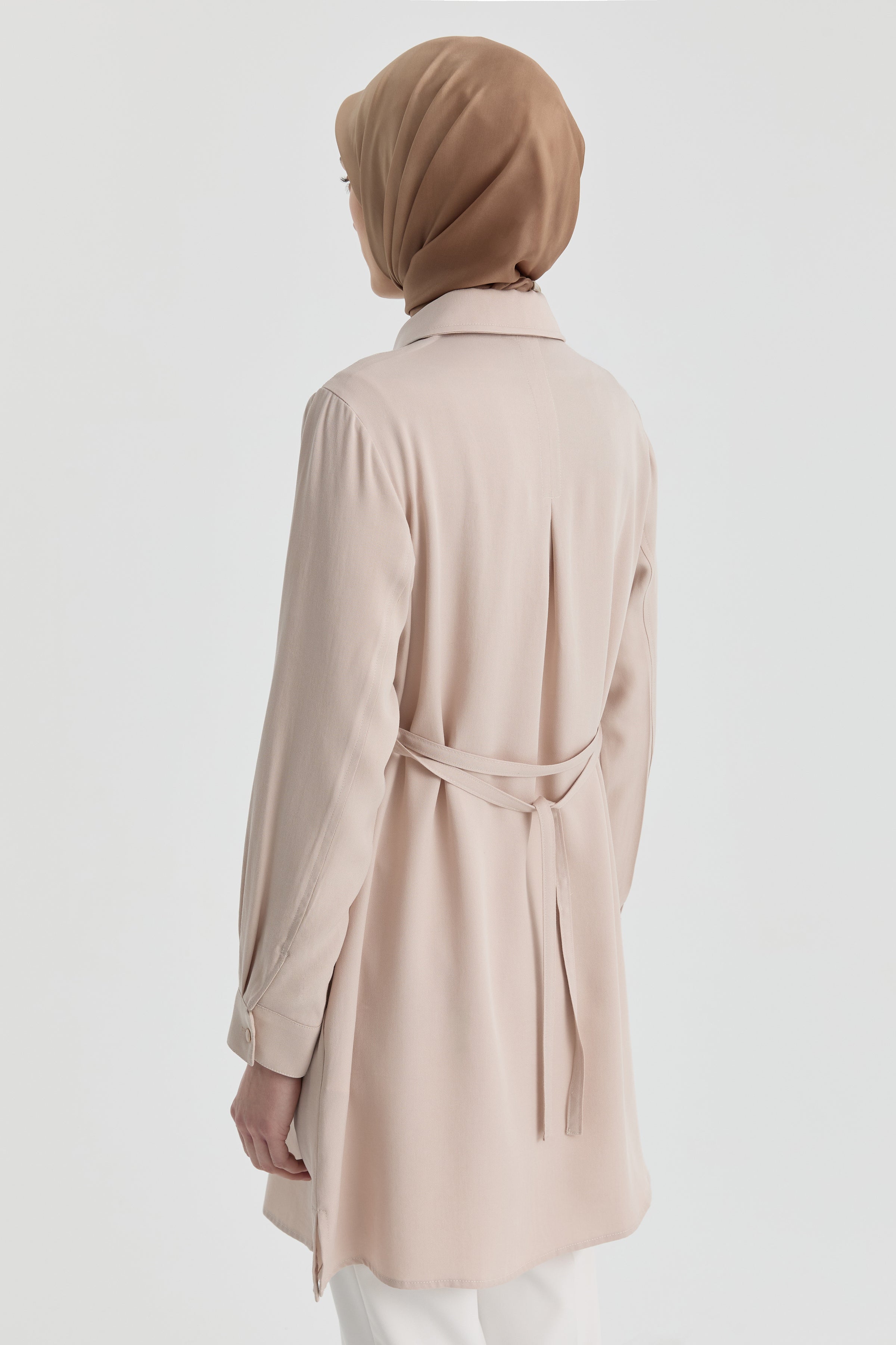 Süs Cepli Tunik - Bej TUGBA