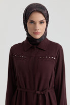 Süs Cepli Tunik - Bordo TUGBA