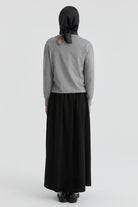 Cep Detaylı Etek - Siyah TUGBA