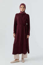 Gizli Patlı Tunik - Bordo TUGBA