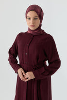 Gizli Patlı Tunik - Bordo TUGBA