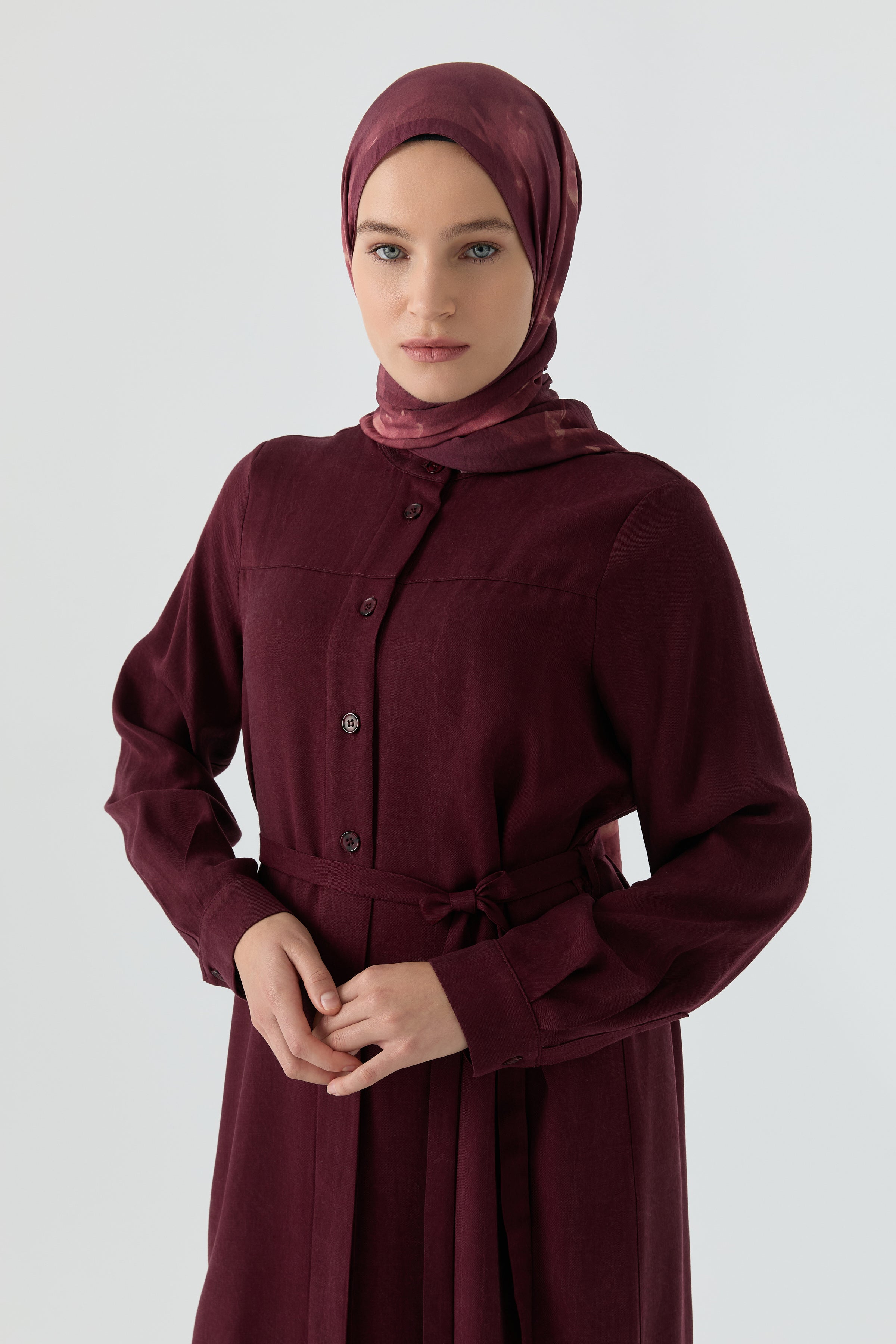 Gizli Patlı Tunik - Bordo TUGBA