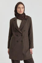 Blazer Ceket - Kahve TUGBA