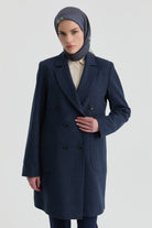 Blazer Ceket - İndigo TUGBA