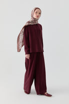 Bol Paça Pantolon - Bordo TUGBA