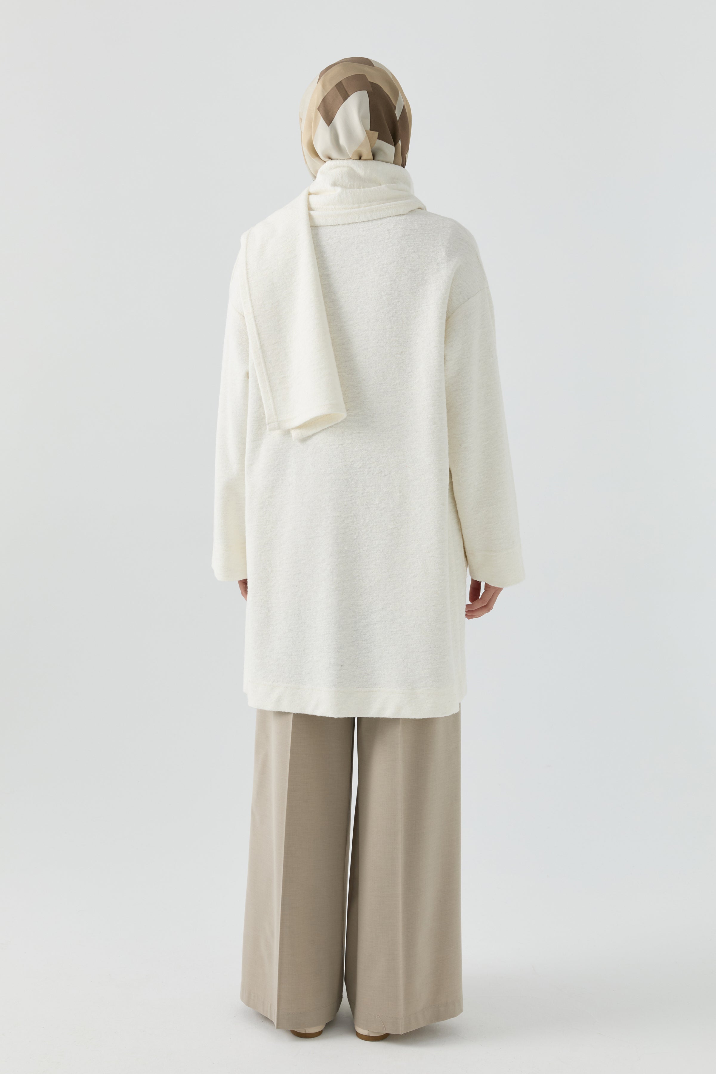Cardigan with Scarf Detail – TUĞBA