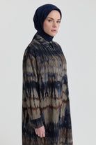 Gömlek Yaka Detaylı Tunik - Lacivert TUGBA