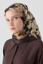 Gülistan Saten İpek Eşarp - Acı Kahve TUGBA