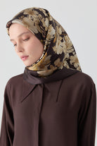 Gülistan Saten İpek Eşarp - Acı Kahve TUGBA