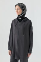 Taş Detaylı Takım - Antrasit TUGBA