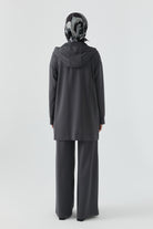 Taş Detaylı Takım - Antrasit TUGBA