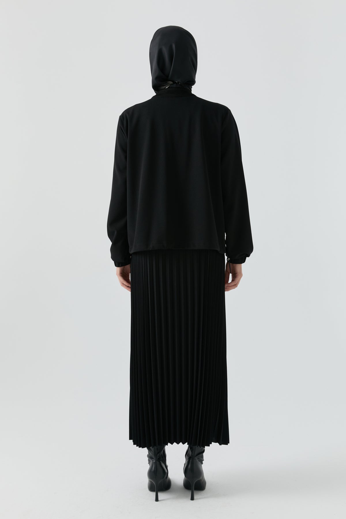 Fermuarlı Sweat Takım - Siyah TUGBA