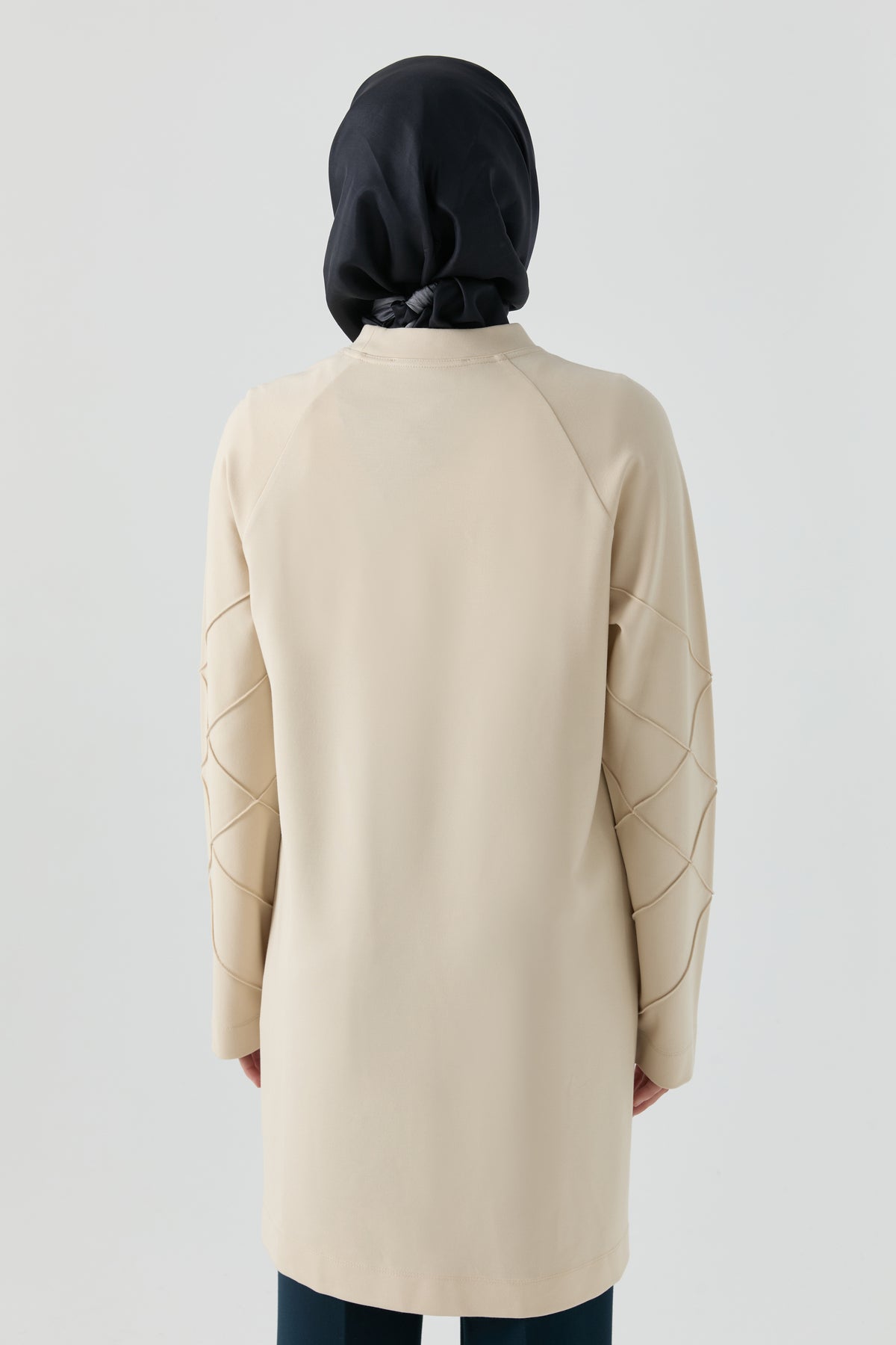 Kolları Detaylı Tunik - Taş TUGBA