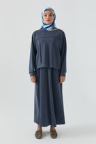 Dikiş Detaylı Takım - İndigo TUGBA